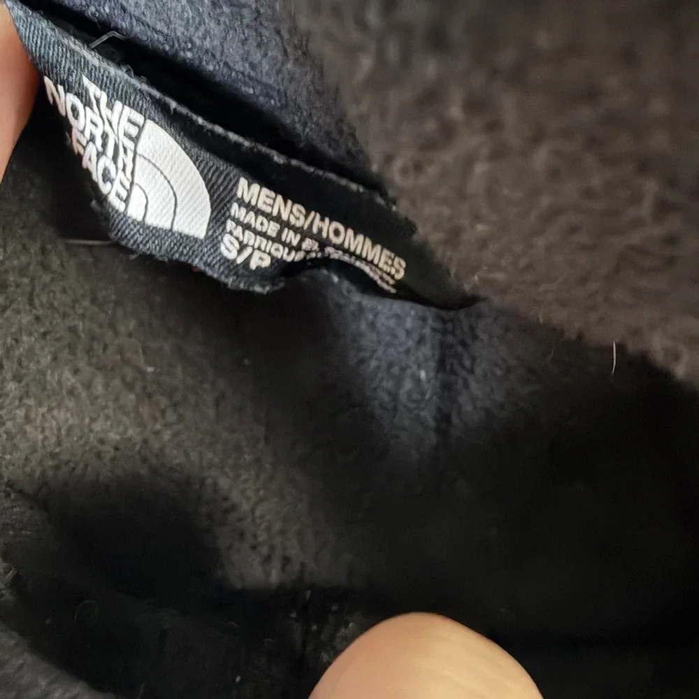 The North Face Mens TKA 100 Glacier Full Zip Fleece Jacket Black Small S/P